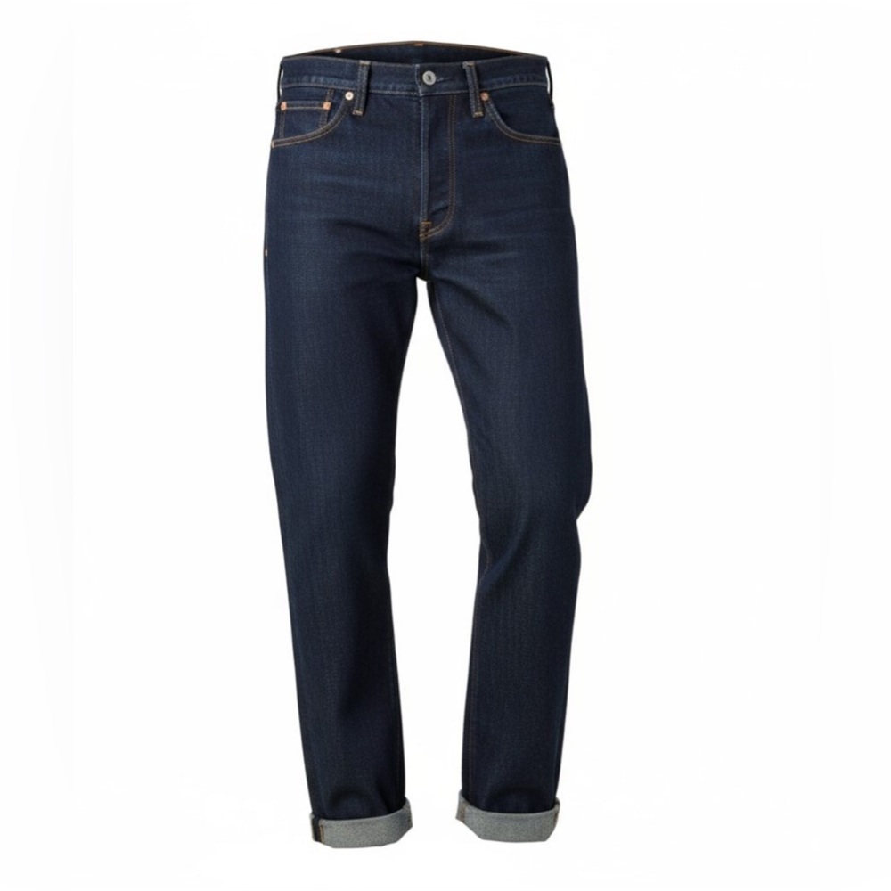 Unisex RGT Rolled Cuff Jeans: Blue, Size 27x24,Good Condition [90E]